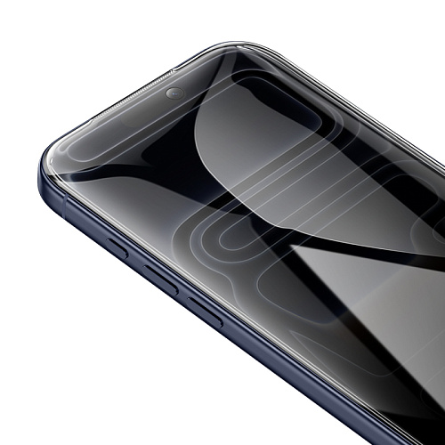 Защитное стекло для iPhone 17 Pro Max, G777 Plus, HOCO, anti-static, антишпион, черное