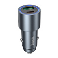 Автомобильное зарядное устройство, 1 USB QC3.0 18W, 1 PD 30W (Z60), HOCO, серый