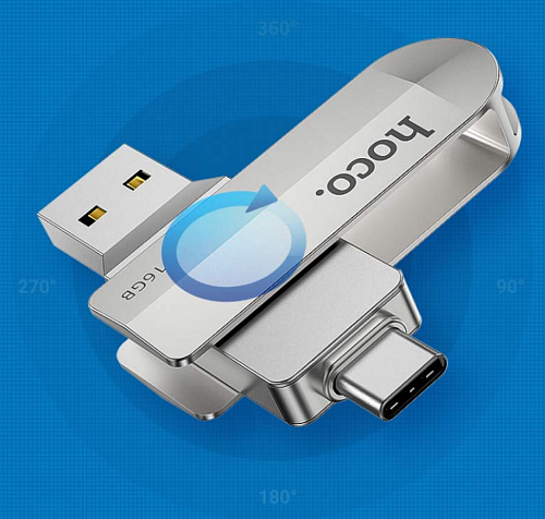 USB Flash Drive 32GB Smart Type-C (UD10) 2 в 1, скорость записи 15-30 МБ/С, скорость чтения 80-120МБ/С
