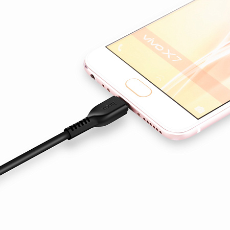 USB Кабель Micro, HOCO, X20, 2M, черный