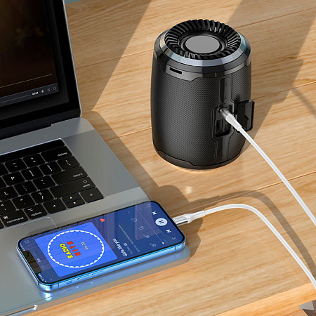 AUX Audio кабель 3,5 мм на Lightning, UPA22, HOCO, белый