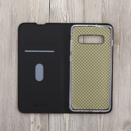 Чехол-книжка для Samsung Galaxy S10, X-CASE, боковой, черный