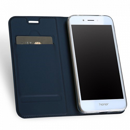 Чехол-книжка для Huawei Honor 6A, DU DU, боковой, синий