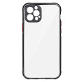 Чехол силиконовый для iPhone 13 Pro Max (6.7), Shining series, HOCO, прозрачный с черным