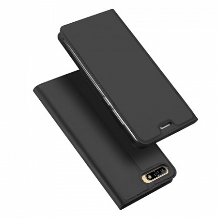 Чехол-книжка для Huawei Honor 7A Pro/Y6 (2018)/Y6 Prime(2018), DU DU, боковой, серый