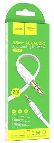 AUX Audio кабель 3,5 мм, UPA16, 2m, HOCO, белый
