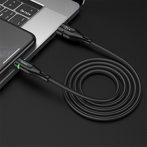 USB дата кабель Lightning, HOCO, U93, 1.2m, черный