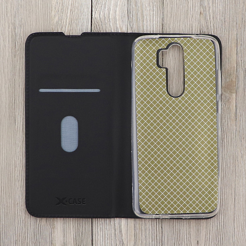 Чехол-книжка для Xiaomi Redmi Note 8 Pro, X-CASE, боковой, черный