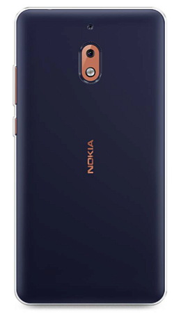 Чехол силиконовый для Nokia 2.1, прозрачный