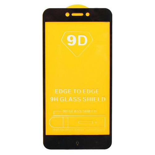 Защитное стекло на Xiaomi Redmi 5A, 9D, черный, X-CASE