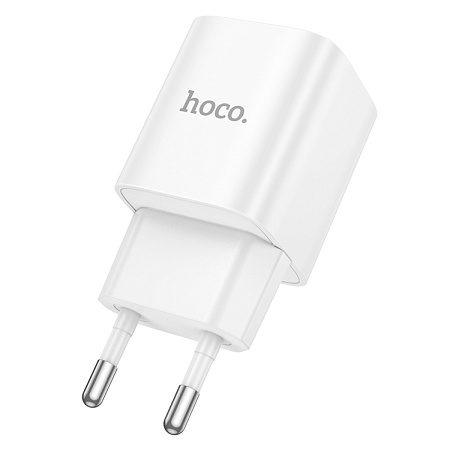 Сетевое зарядное устройство, 1 PD 20W + 1 USB 3.0 QC (C147A), HOCO, мини, белый