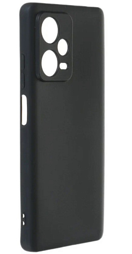 Чехол силиконовый для Xiaomi Redmi Note 12 Pro+, с защитой камеры, X-CASE, черный