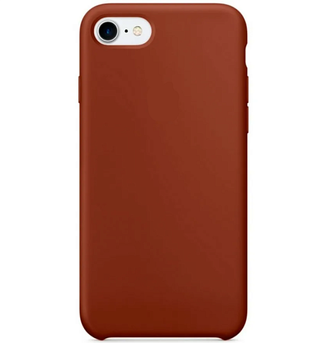 Чехол-накладка для iPhone 7/8/SE (2020), Silicon Case, коричневый