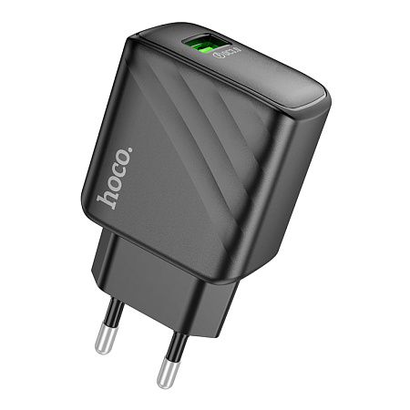 Сетевое зарядное устройство, 1 USB 3.0 QC 18W (CS21A), HOCO, черный
