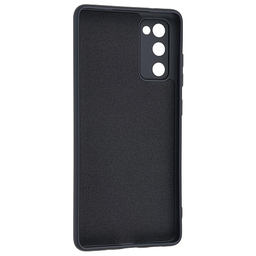 Чехол силиконовый для Samsung Galaxy S20 FE/S20 Lite, с микрофиброй внутри, с защитой камеры, X-CASE, черный