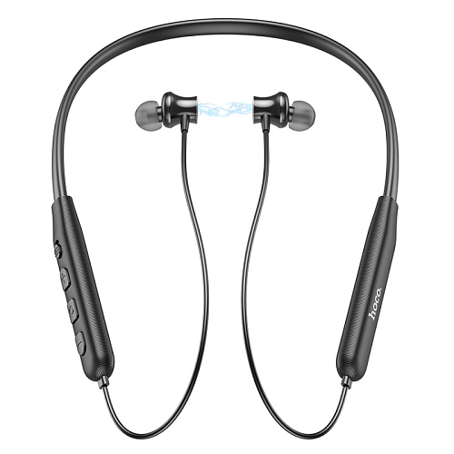 Беспроводные наушники ES64, HOCO, спортивные наушники с обручем, черные