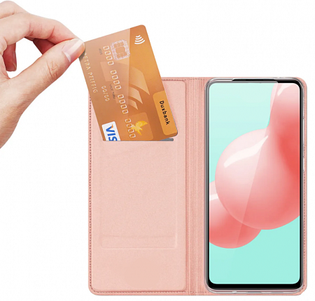 Чехол-книжка для Xiaomi Redmi Note 8, DU DU, боковой, розовый