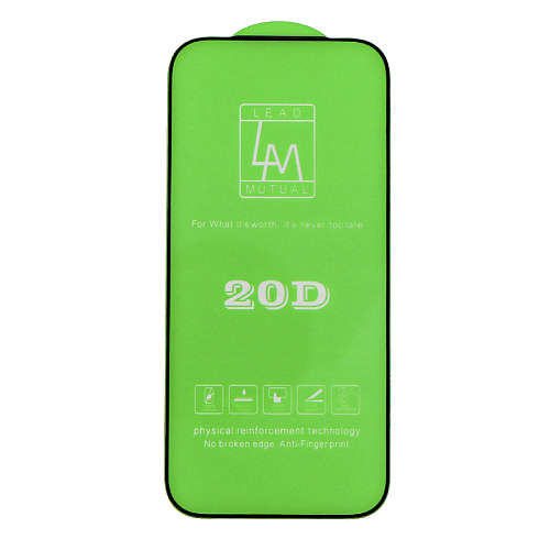 Защитное стекло на iPhone 17 Pro Max, 20D, прозрачное с черной рамкой, X-CASE