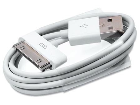 USB дата кабель для iPhone 4/4S, белый
