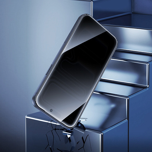 Защитное стекло для iPhone 17 Pro Max, A777 Plus, HOCO, антишпионское, черное