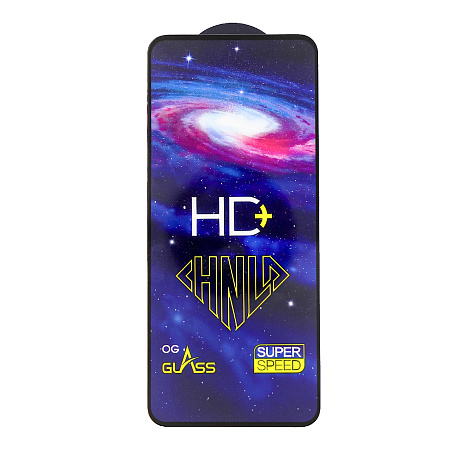 Защитное стекло на TECNO Pova 7 Ultra, HD+, прозрачное с черной рамкой, X-CASE