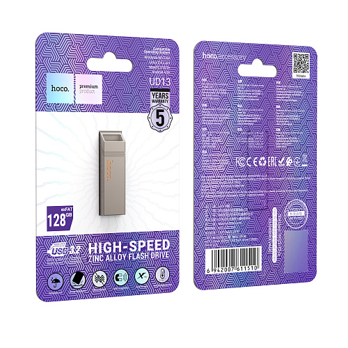USB Flash Drive 128GB (UD13) Скорость записи 60-100MB/S, Скорость чтения 160-200MB/S