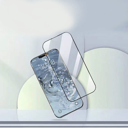 Защитное стекло на iPhone 15/16, 20D, черное, X-CASE