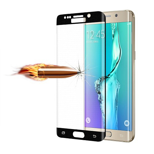 Защитное стекло на Samsung G928F, Galaxy S6 Edge Plus, с загибом, черное, X-CASE