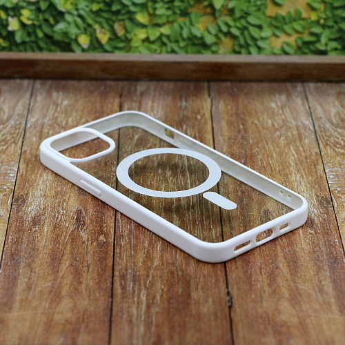 Чехол силиконовый для iPhone 11 (6.1), Магнитный (MagSafe), X-CASE, белый