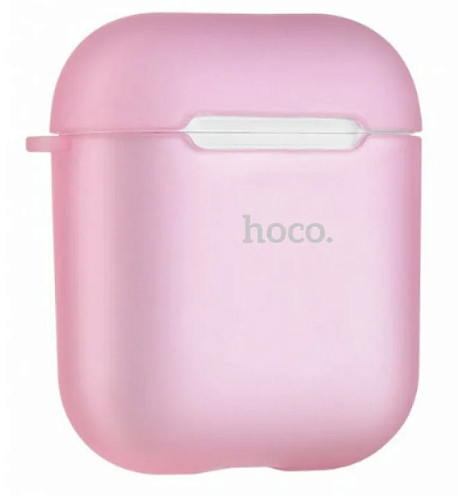 Чехол силиконовый для Airpods 1/Airpods 2, Hoco, розовый