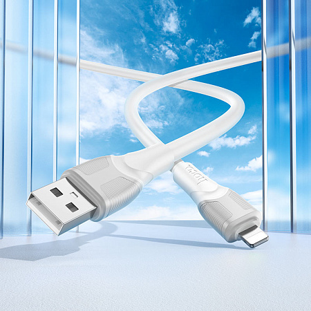USB дата кабель Lightning, HOCO, X106, 2M, белый