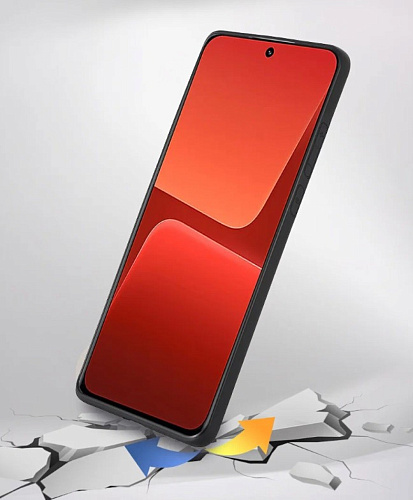 Чехол силиконовый для Xiaomi 13, с защитой камеры, X-CASE, черный