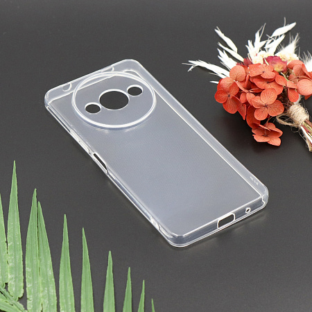 Чехол силиконовый для Xiaomi Redmi A3 (4G) / A3X / Poco C61 (4G), c защитой камеры, X-CASE, прозрачный