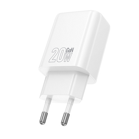 Сетевое зарядное устройство, 1 PD 20W (N60), HOCO, белый