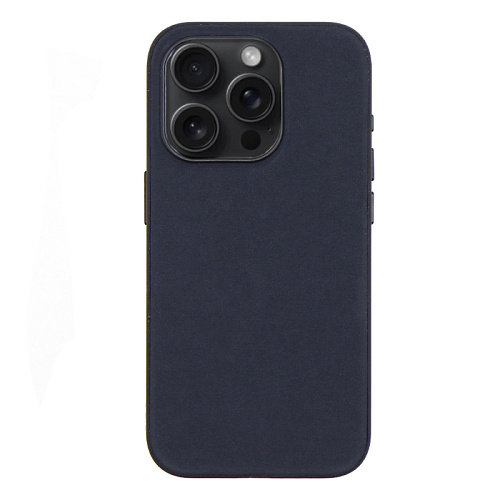 Чехол-накладка для iPhone 15 Pro, тканевый, магнитный (MagSafe), без лого, X-CASE, черный