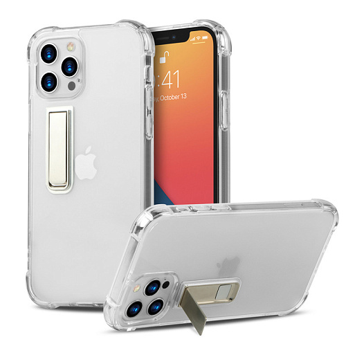 Чехол силиконовый для iPhone 12 (6.1)/12 PRO (6.1), с подставкой, X-CASE, прозрачный