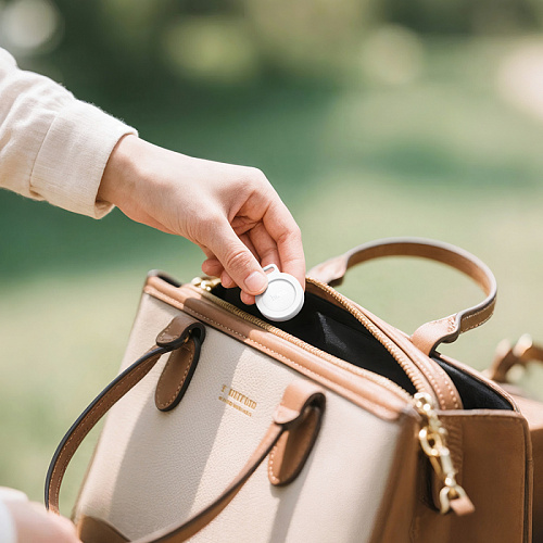 Устройство для поиска вещей E101, синхронизация с Android и IOS, Носо, черный, чехол в комплекте