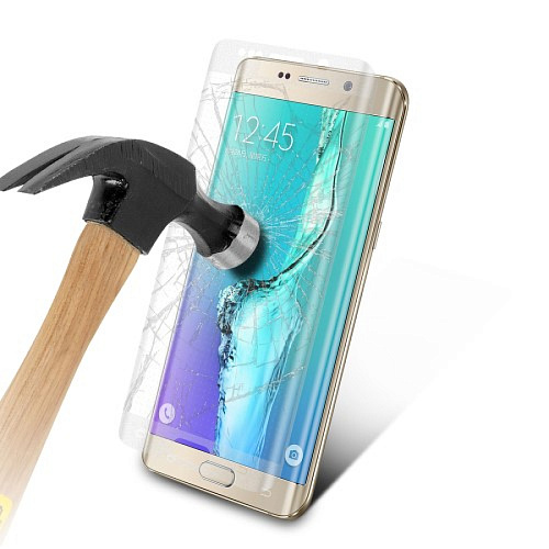 Защитное стекло на Samsung G928F, Galaxy S6 Edge Plus, с загибом, прозрачное, X-CASE