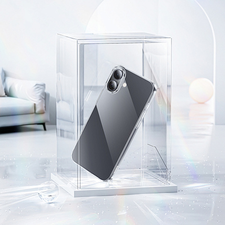 Чехол силиконовый для iPhone 17, Light series TPU, HOCO, прозрачный