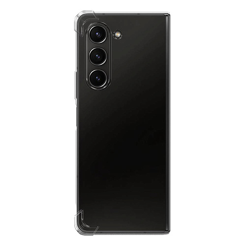 Чехол-накладка для Samsung Galaxy Z Fold 5, усиленные края, X-CASE, прозрачный