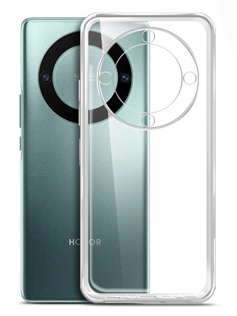 Чехол силиконовый для Honor X9A, с защитой камеры, X-CASE, прозрачный