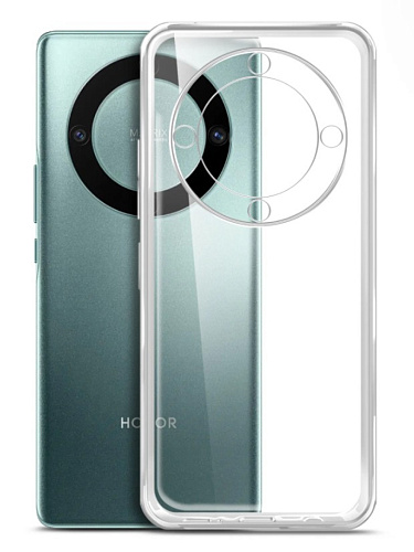 Чехол силиконовый для Honor X9A, с защитой камеры, X-CASE, прозрачный