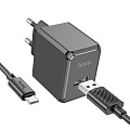 Сетевое зарядное устройство, 1 USB 2.1A (CS11A), HOCO, Type-C, черный
