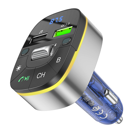 Bluetooth FM , E71, HOCO, 1 USB QC3.0+1 USB 5V/0.5A (music interface), -