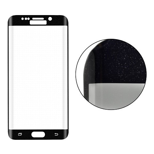 Защитное стекло на Samsung G928F, Galaxy S6 Edge Plus, с загибом, черное, X-CASE