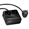 Сетевой фильтр на 2 розетки +1 USB+2 PD, 2м, AC27, HOCO, черный