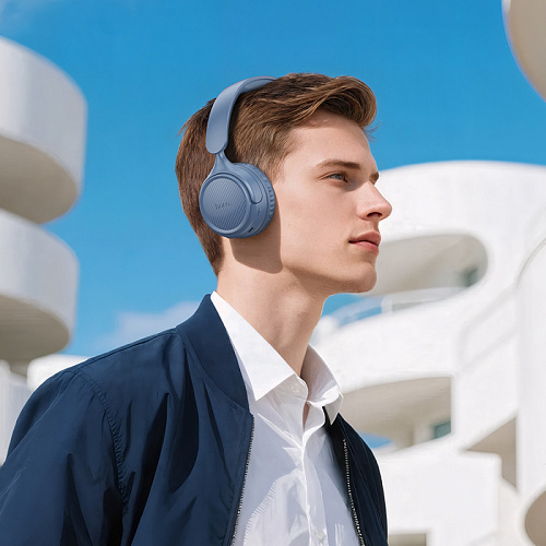 Беспроводные наушники W66, HOCO, время работы: 32ч, цвет синий