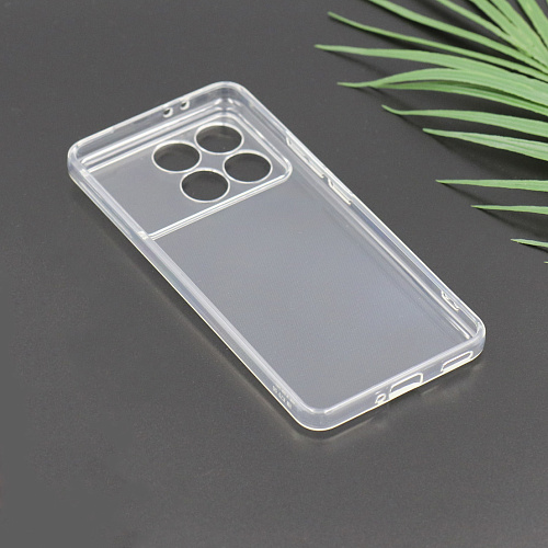 Чехол силиконовый для Xiaomi Poco F6 Pro /Redmi K70 (5G) /Redmi K70 Pro (5G), с защитой камеры, X-CASE, прозрачный