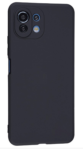 Чехол силиконовый для Xiaomi Mi 11 lite (5G), микс, X-CASE, черный