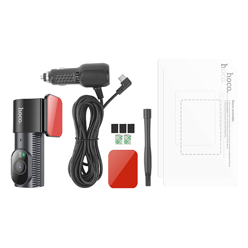 Видеорегистратор DV7, HOCO, дисплей 2K, черный